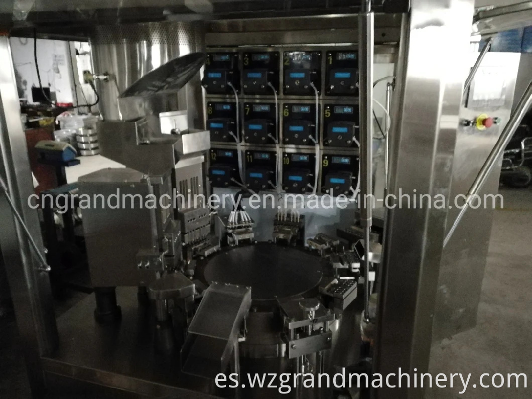 Máquina de llenado de la cápsula de la gelatina del polvo líquido automático y la máquina de embalaje NJP-260